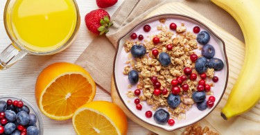 healthy breakfast - yogurt