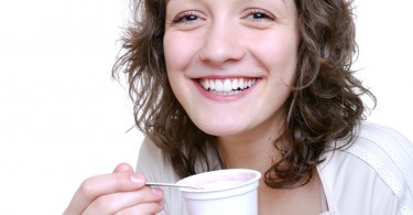 lactose - yogurt - young woman