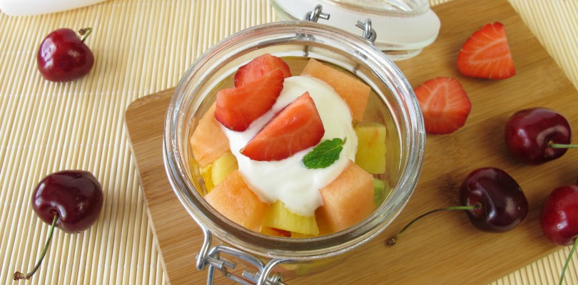 yogurt and fruit salad