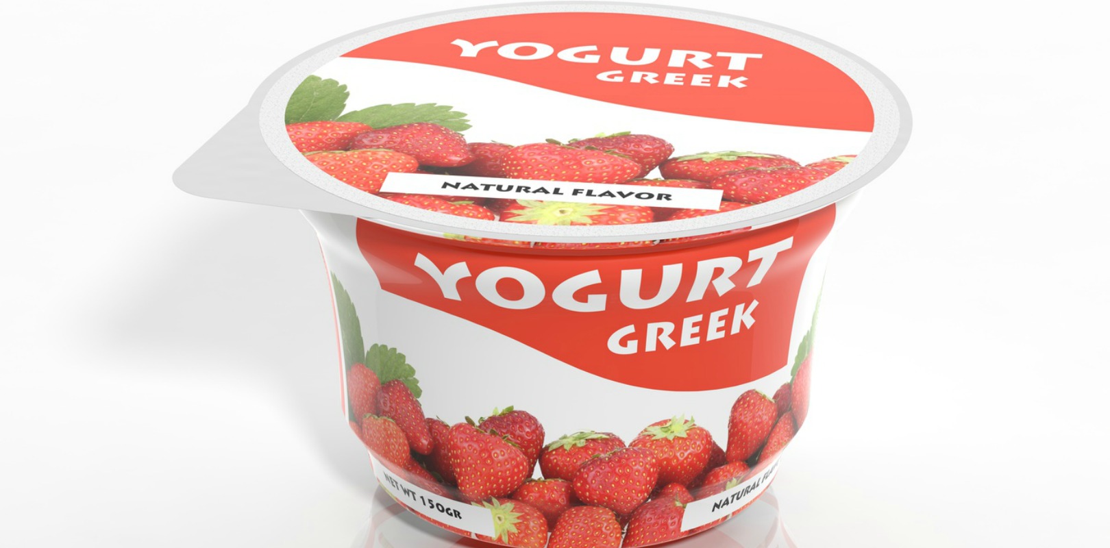 greek yogurt with strawberries