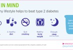 A healthy lifestyle helps to beat type 2 diabetes