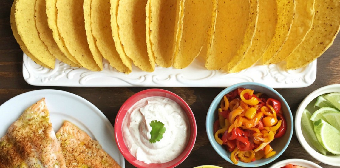 Smoky salmon tacos with Greek yogurt sauce Yogurt in Nutrition