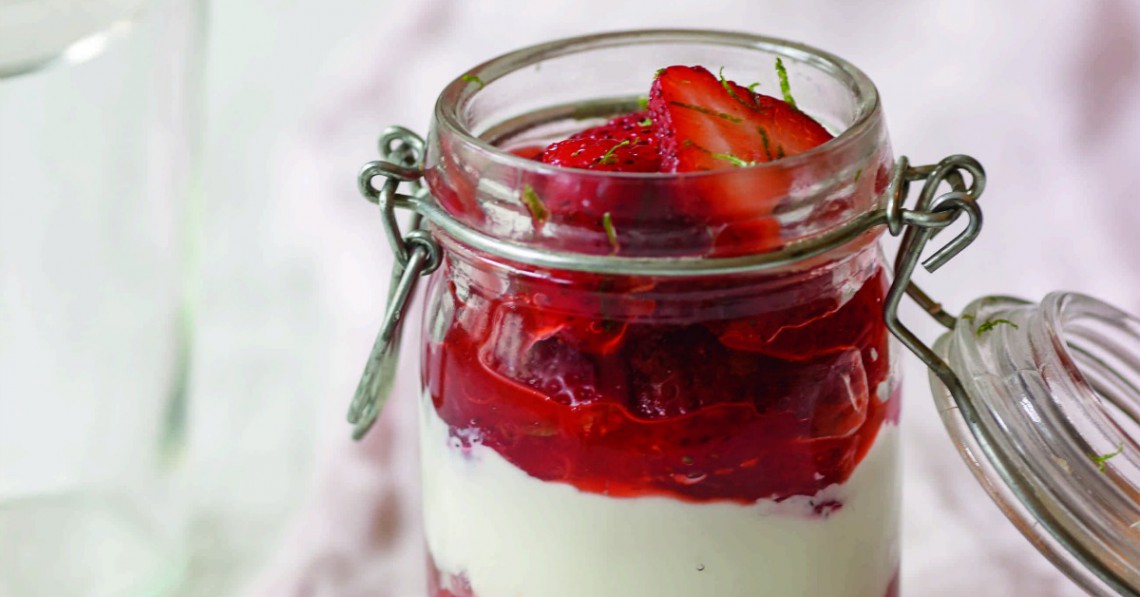 Strawberryrhubarb compote Yogurt in Nutrition