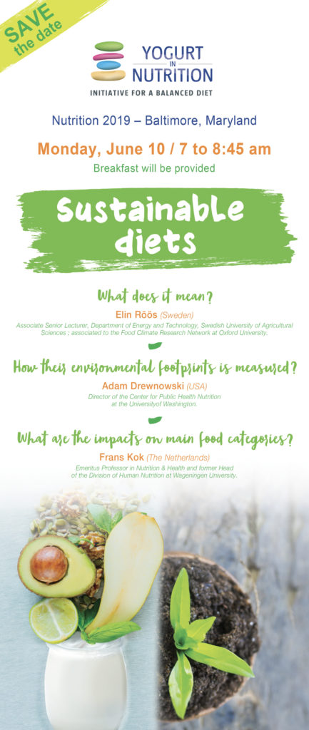 YINI Save the date - Sustainable diets - vlong