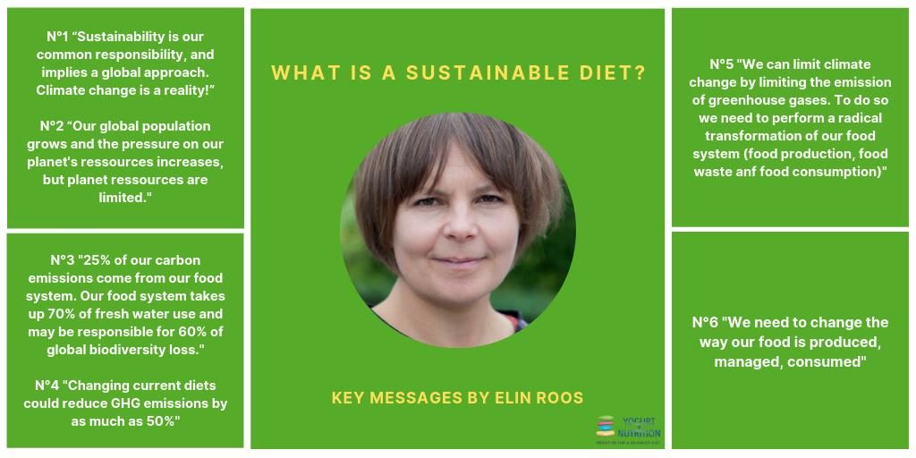 Elin Roos key messages on sustainable diets - YINI symposium