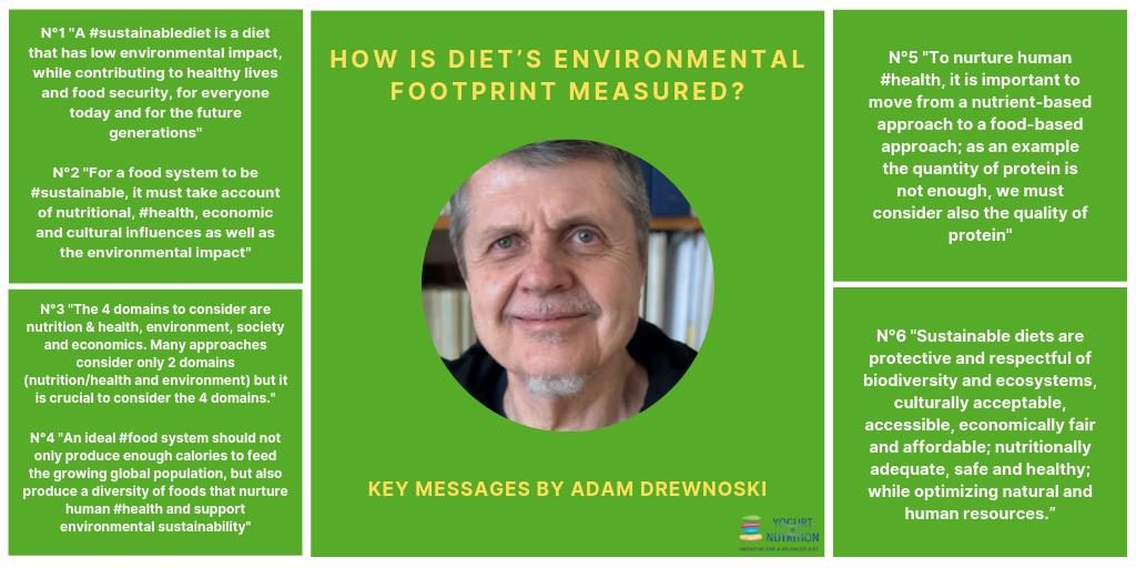 Adam Drewnowski's key messages on sustainable diets - YINI symposium