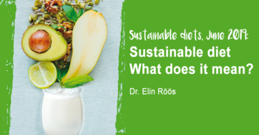 Sustainable diet - what does it mean by Dr Elin Roos - YINI