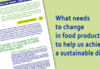 What needs to change in food production to help us achieve a sustainable diet?