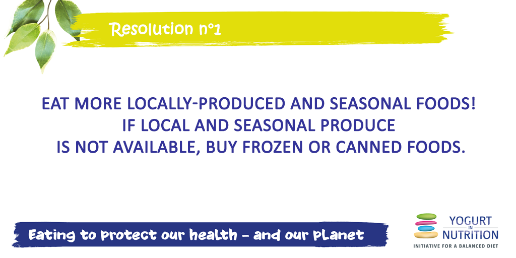 Sustainable diet - resolution 1 - eat local and respect the season