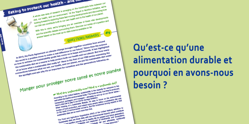 qu’est-ce qu’une alimentation durable et pourquoi en avons-nous besoin ? - YINI