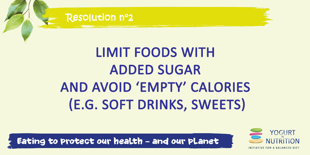 Resolution #2 - Limit foods with added sugar