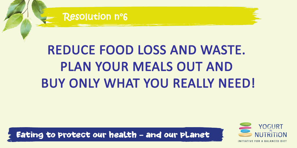 Resolution #6 - reduce food loss and waste