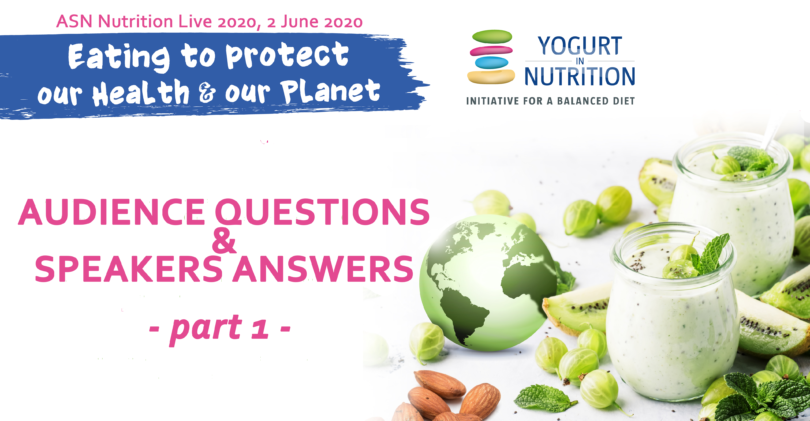 eating to protect our health and our planet - Q&A part 1