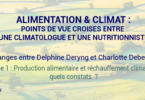 Alimentation et climat: points de vue croisés entre une climatologue et une nutritionniste - YINI - part 1