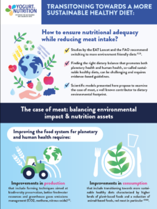 YINI infographic about sustainable diet and meat reduction - part 1