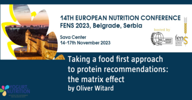 Taking a food first approach to protein recommendations: the matrix effect by Oliver Witard - FENS 2023 - YINI