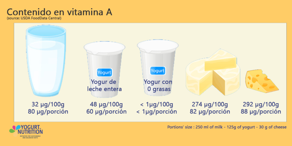 La vitamina A en los lácteos - YINI