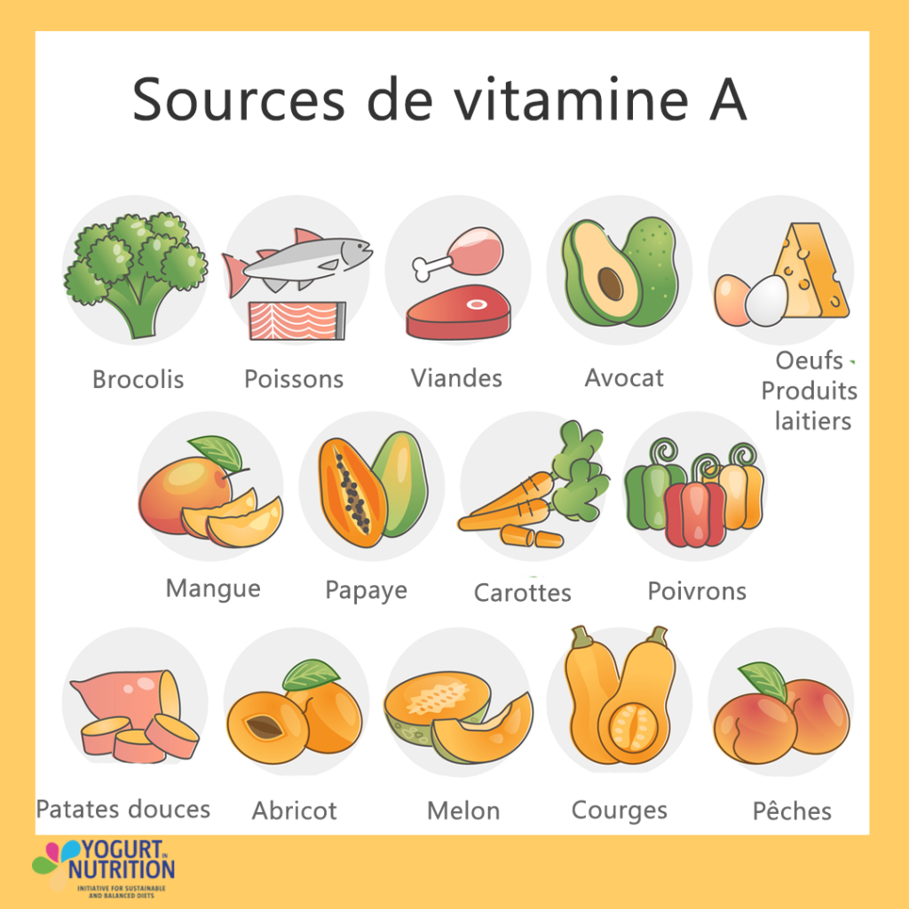 Sources de vitamine A - YINI