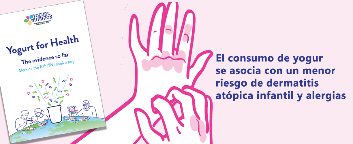 El consumo de yogur se asocia con un menor riesgo de dermatitis atópica infantil y alergias - YINI